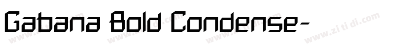 Gabana Bold Condense字体转换